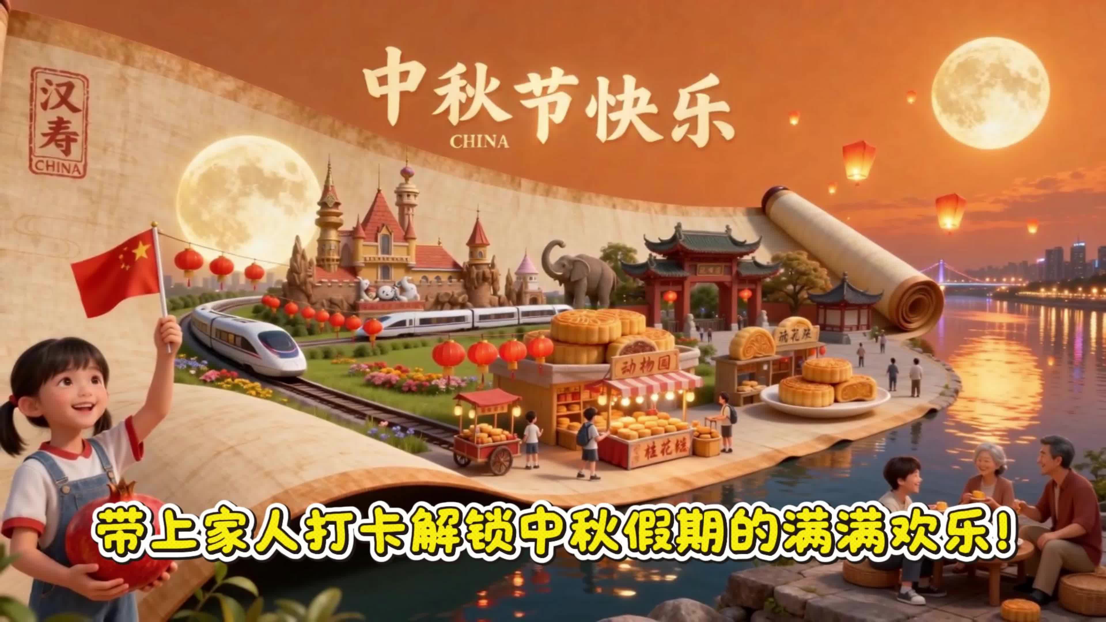 这个中秋来汉寿 带上家人打卡解锁中秋假期的满满欢乐!