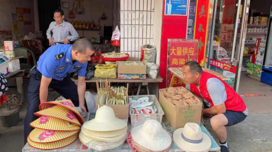 丰家铺镇：党员干部齐上阵  开展集镇流动商贩整治行动