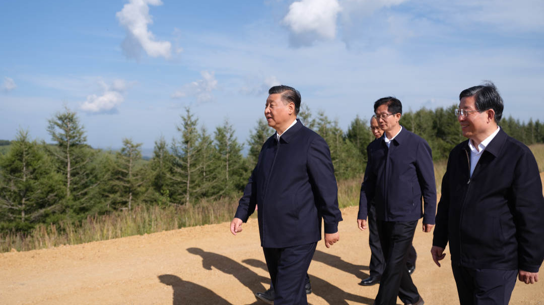 习近平在塞罕坝机械林场考察调研