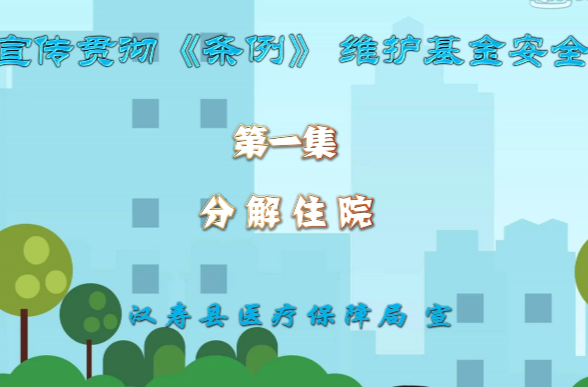 宣传贯彻《条例》维护基金安全第一集：分解住院