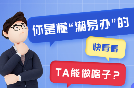 快讯｜“湘易办”超级服务端正式上线！5000项服务满足企业群众常用办事需求