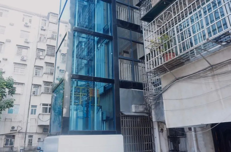 汉寿：老楼加新梯 直达幸福生活