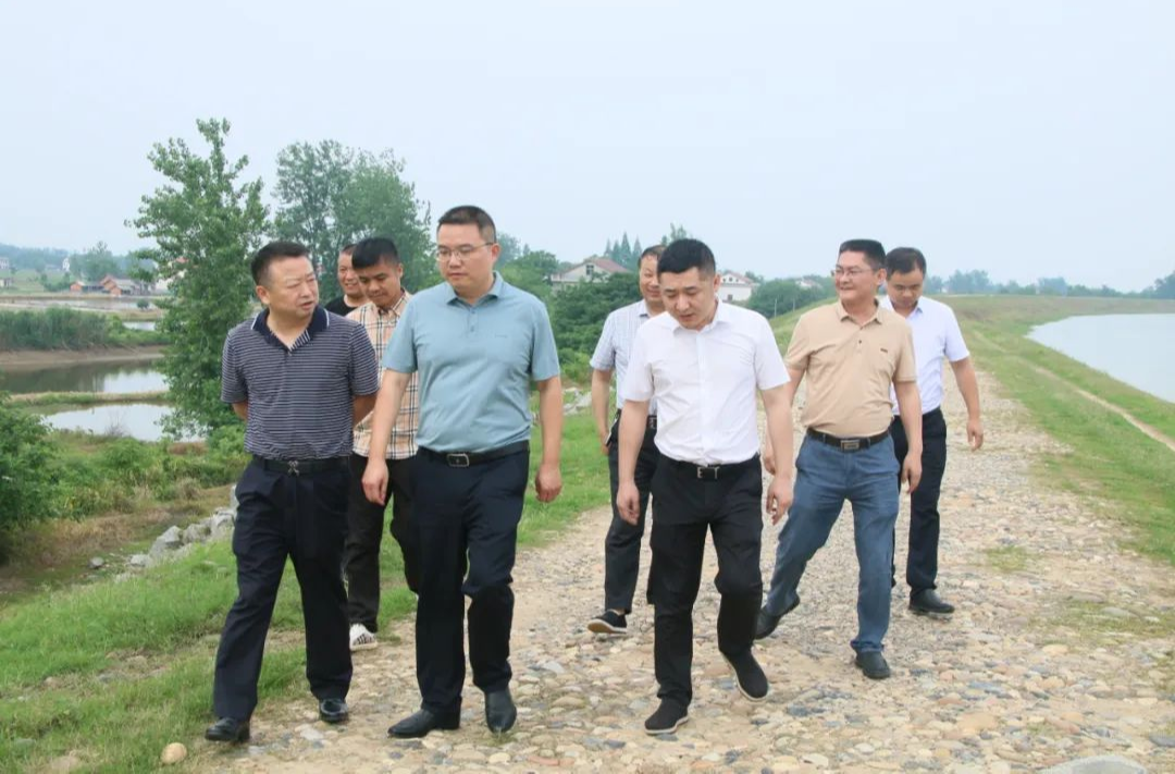 汉寿县领导督导检查南湖撇洪河分指挥部防汛备汛工作