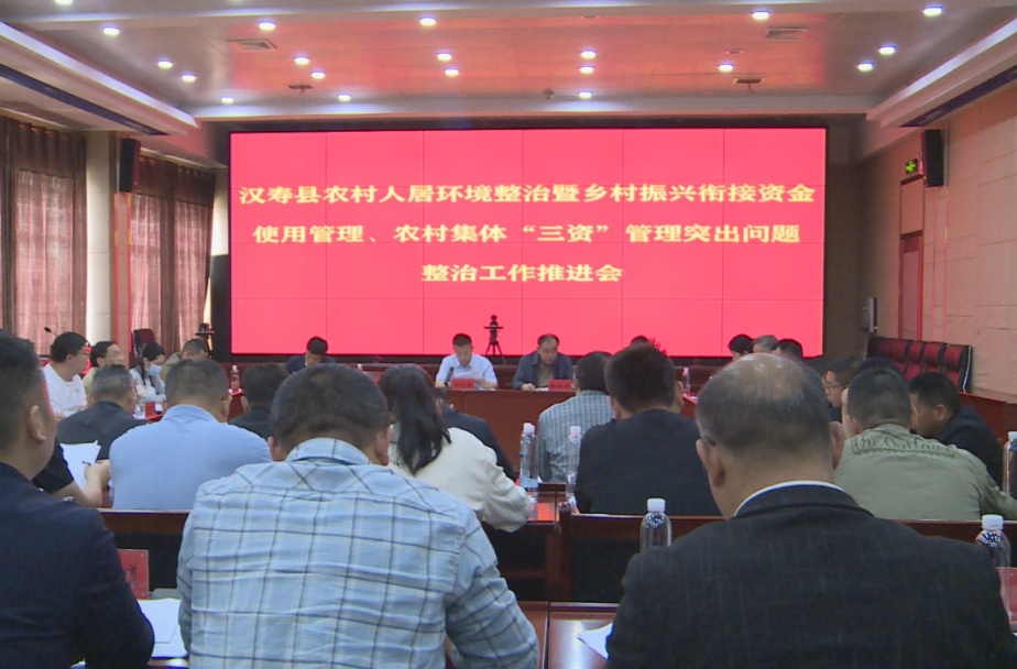 汉寿县召开农村人居环境整治暨乡村振兴衔接资金使用管理、农村集体“三资”管理突出问题整治工作推进会
