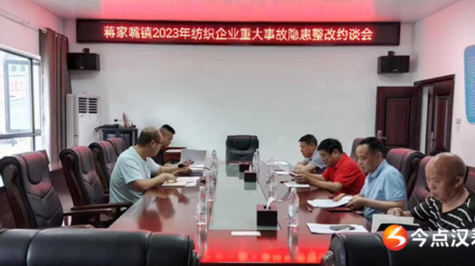【打好安全生产巩固提升仗】汉寿县蒋家嘴镇：约谈纺织企业 落实安全生产责任