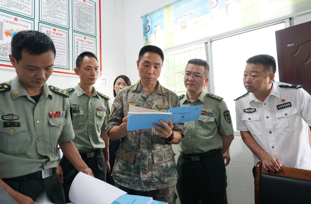 常德市领导来汉寿调研基层武装部建设情况