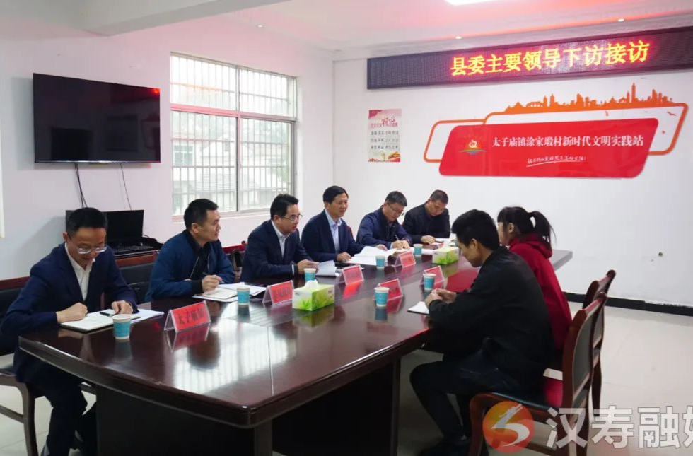 周功表带队在汉寿县太子庙镇涂家段村下沉接访