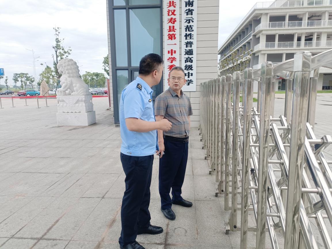 常德市生态环境局汉寿分局开展高考考点环境巡查
