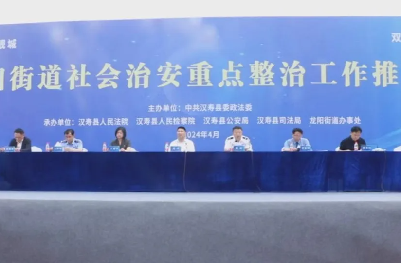 汉寿县龙阳街道社会治安重点整治工作推进会召开