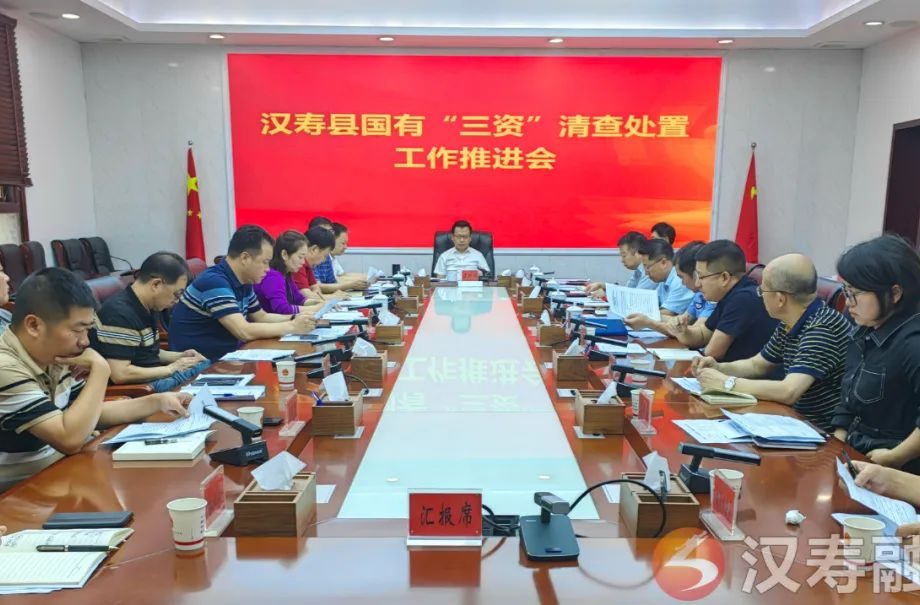 汉寿县国有“三资”清查处置工作推进会召开