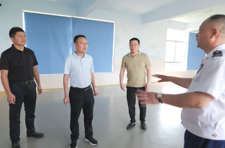汉寿县领导调研学生防溺水工作