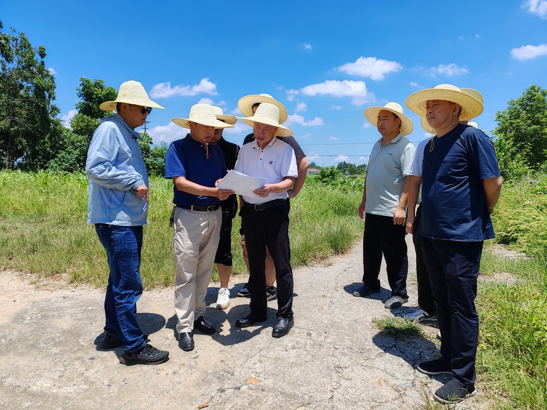 汉寿县领导调研增发国债水利项目建设工作