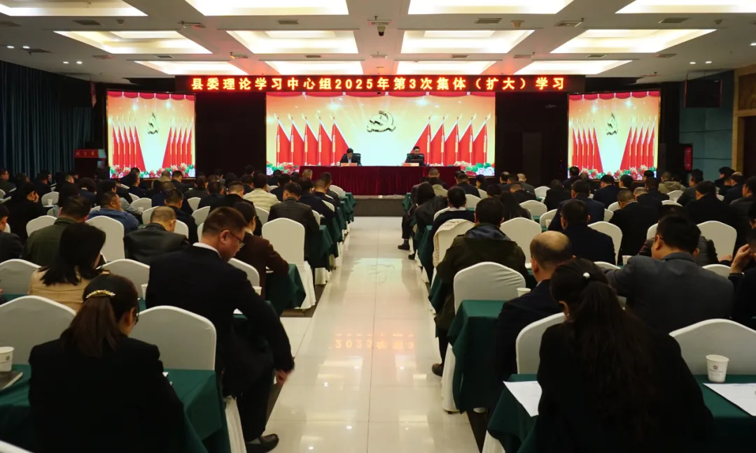 汉寿县委理论学习中心组开展2025年第3次集体（扩大）学习