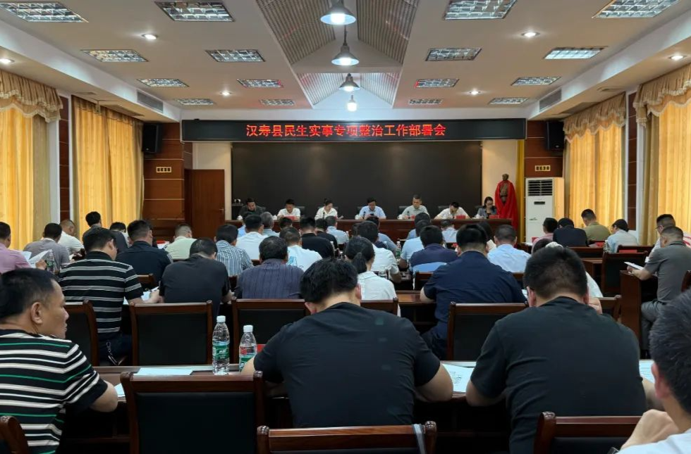 汉寿县召开民生实事专项整治工作部署会议