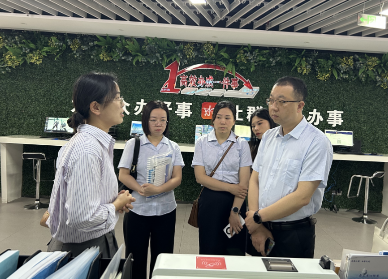 成都彭州市行政审批局来汉寿调研