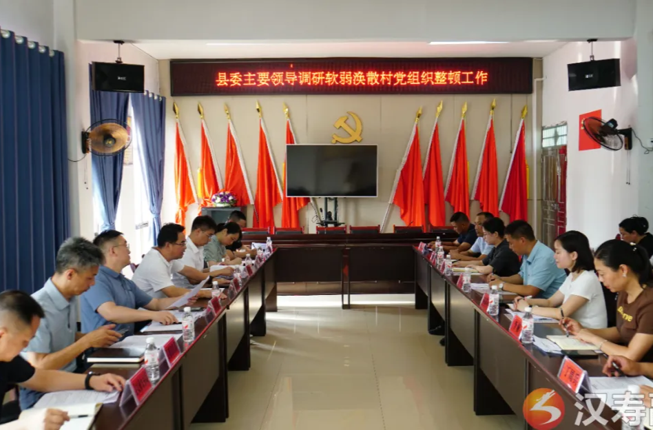 周功表到太子庙镇太安村调研软弱涣散村党组织整顿工作