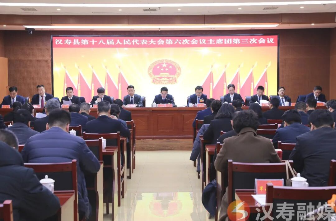 聚焦两会丨汉寿县第十八届人民代表大会第六次会议主席团举行第三次会议