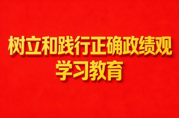 《树立和践行正确政绩观学习教育》专栏