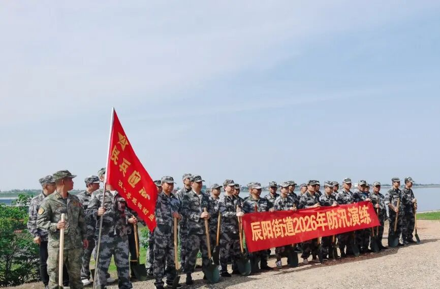 以练筑防 备战汛期——辰阳街道开展防汛抢险应急演练