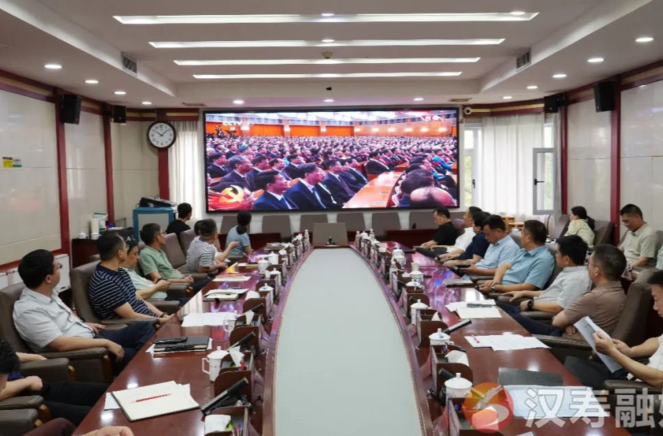 汉寿县组织集中收看庆祝中国共产党成立105周年大会实况直播