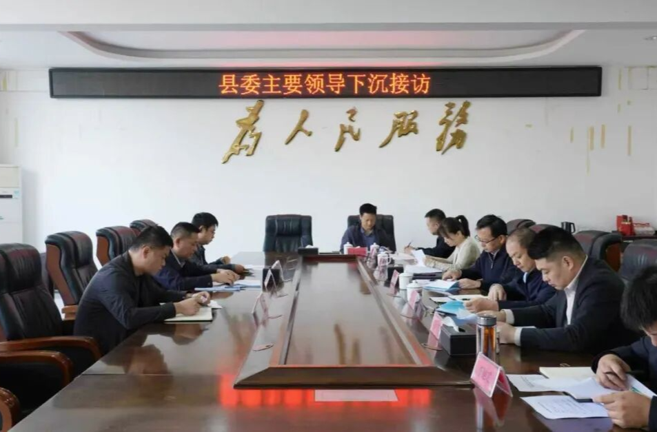 王时雨到罐头嘴镇开展下沉接访