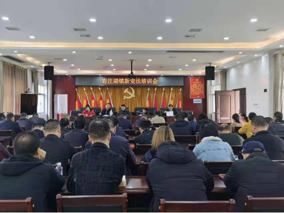 岩汪湖镇组织集中学习新《安全生产法》