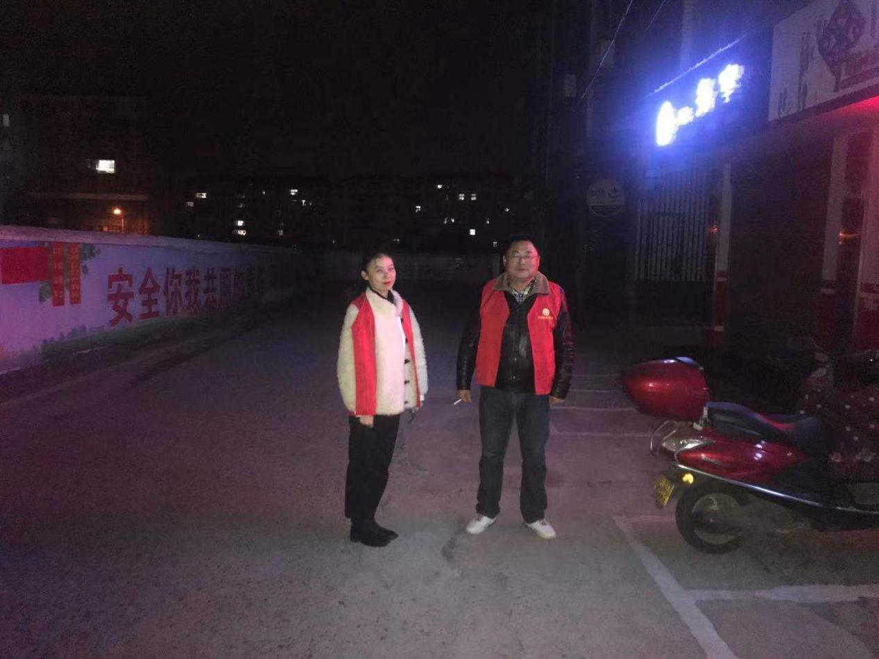 龙阳街道城北社区：开展巡逻打更工作   确保良好治安