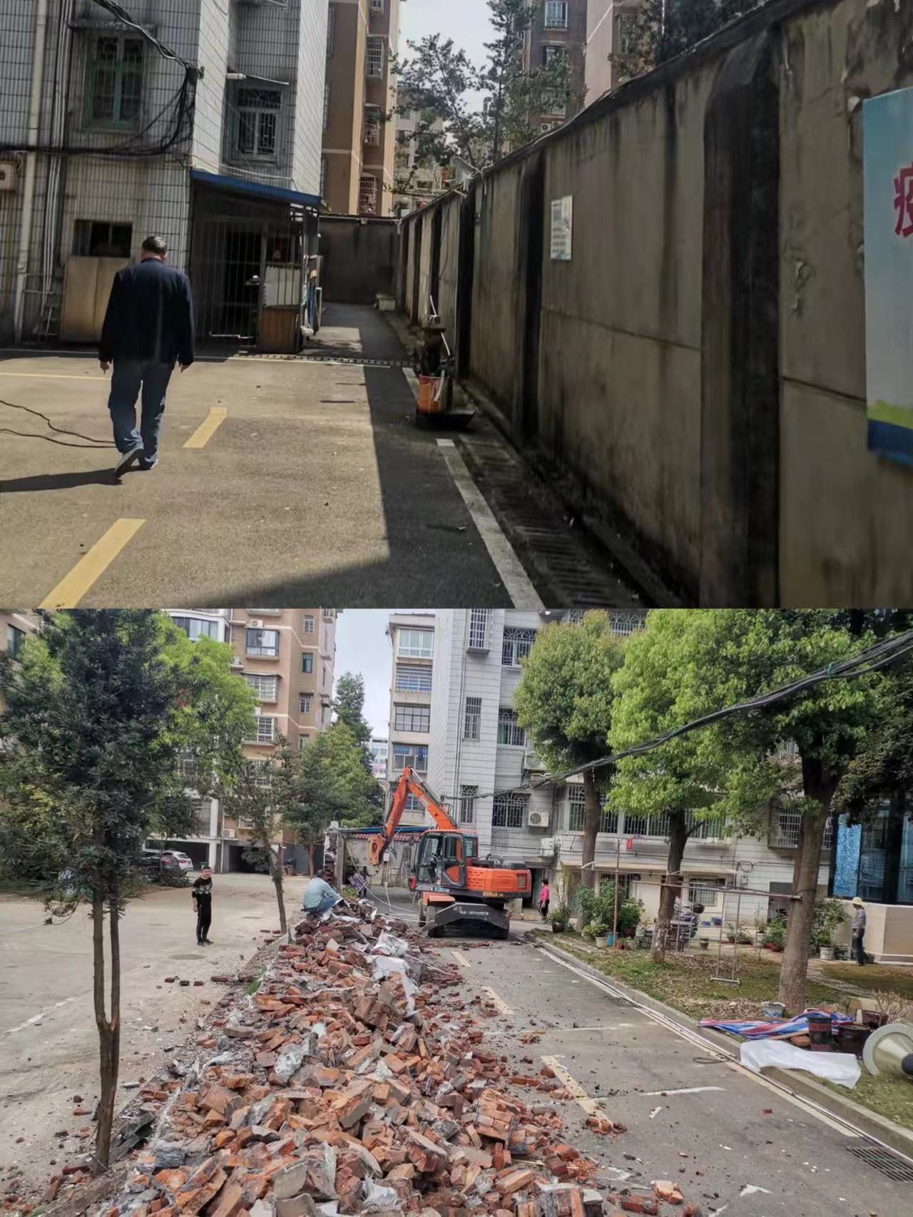 龙阳街道：防控拆建两手抓  两不误