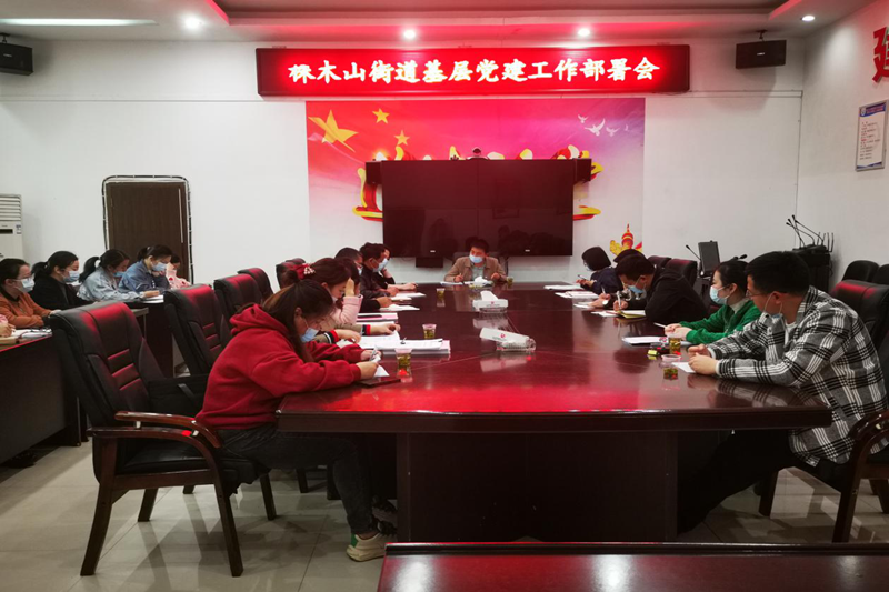 株木山街道：召开基层党建工作部署会