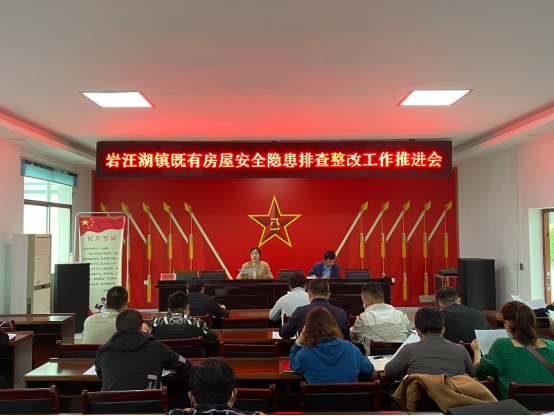岩汪湖镇召开既有房屋安全隐患排查整改工作推进会