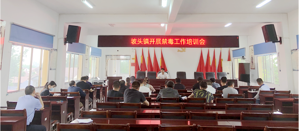 坡头镇：疫情防控不放松 禁毒宣传不停歇