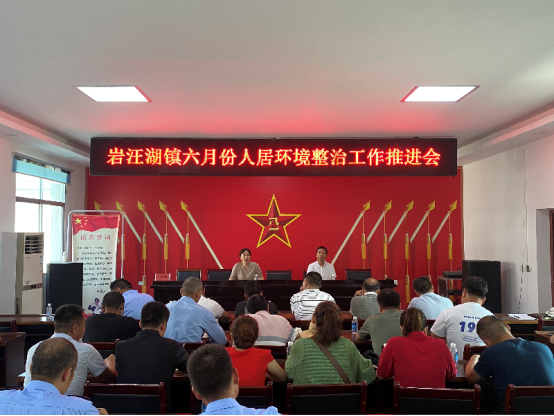 岩汪湖镇召开六月份人居环境整治工作推进会