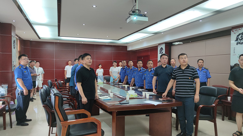 汉寿城管开展2022年第一期道德讲堂活动