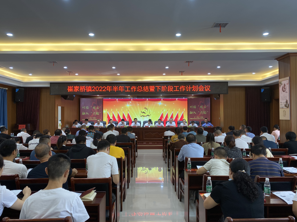 崔家桥镇召开2022年半年工作总结暨下阶段工作计划会议