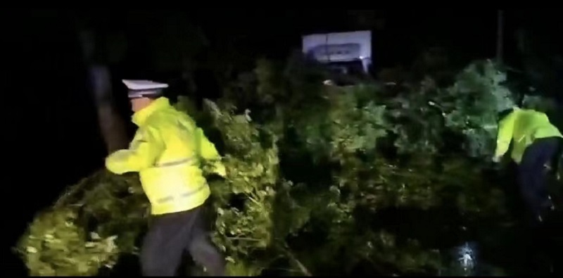 汉寿交警：寒潮来袭   紧急“排障”恢复平安路