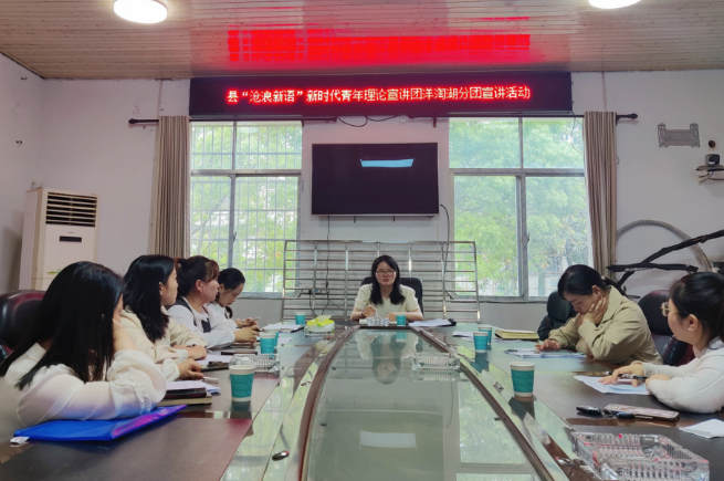 汉寿县洋淘湖镇开展县“沧浪新语”新时代青年理论宣讲团洋淘湖分团宣讲活动