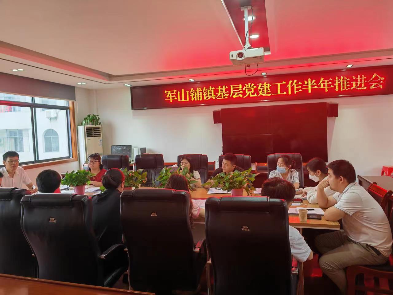 汉寿县军山铺镇召开基层党建工作半年推进会
