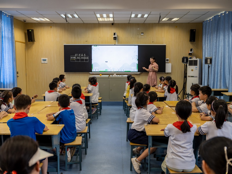 湖南省中小学教师发展中心调研组来汉寿调研小学科学教学