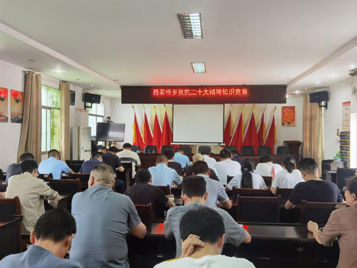 汉寿县聂家桥乡举办党的二十大精神知识竞赛