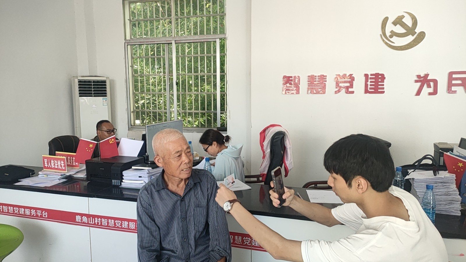 汉寿县蒋家嘴镇：退役军人服务站开展优抚对象认证服务