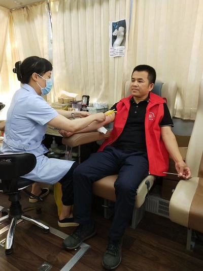汉寿高新区组织开展无偿献血活动