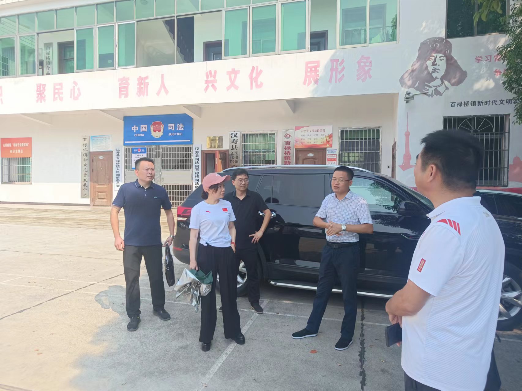 常德市文旅广体局来百禄桥镇调研文体工作