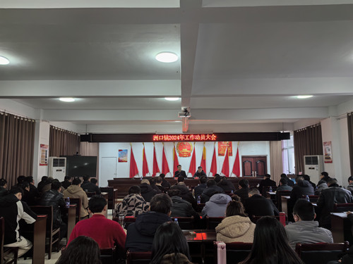 汉寿县洲口镇召开2024年度镇村干部动员大会