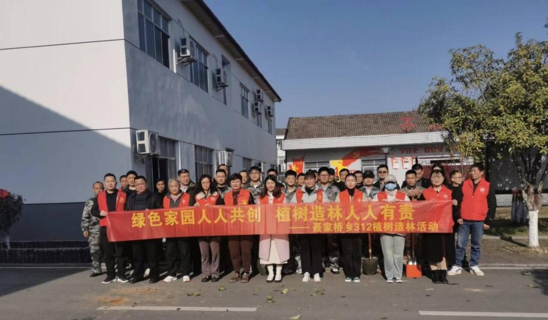 汉寿县聂家桥乡：雷锋精神在心中,植树护绿共行动