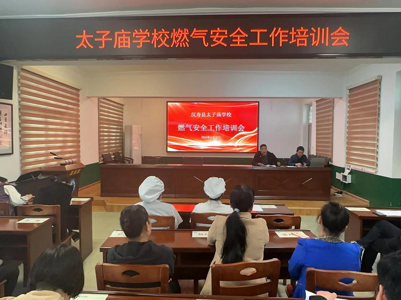 【安全守底行动】汉寿县太子庙学校召开燃气安全工作培训会