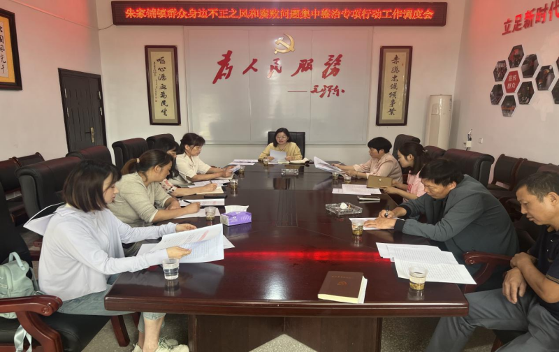 汉寿县朱家铺镇召开群众身边不正之风和腐败问题集中整治专项行动工作调度会