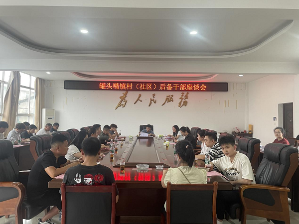 汉寿县罐头嘴镇召开村（社区）后备干部座谈会