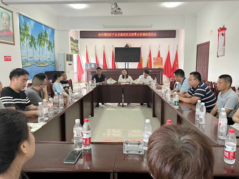汉寿县坡头镇召开稻虾产业发展现状及前景分析调研座谈会