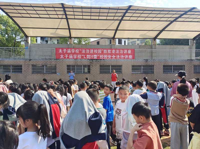汉寿县太子庙学校举行法治专题讲座