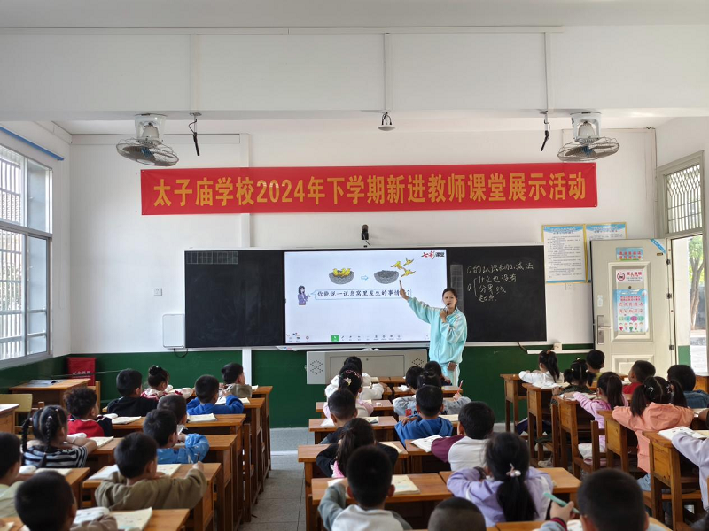 汉寿县太子庙学校组织开展新教师课堂教学展示活动